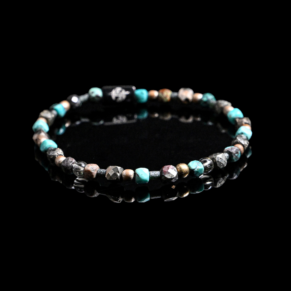 NC006 - New Collection - Natural Turquoise & Pyrite