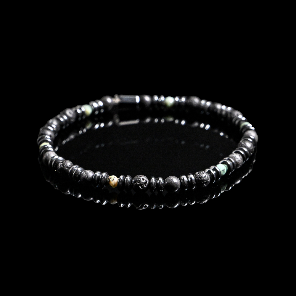 NC024 - New Collection - Natural Lava & Turquoise